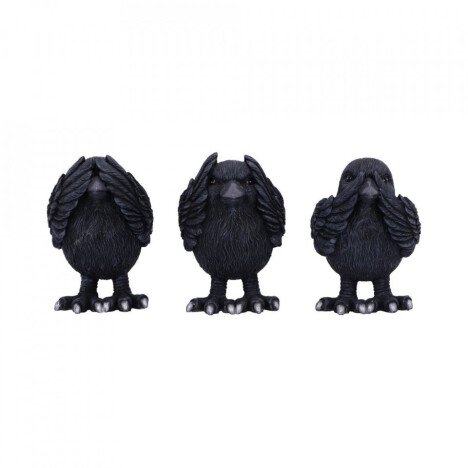 Set statuete Trei Corbi intelepti 8.7 cm